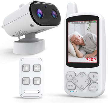 CallToU Elderly Monitor with Camera and Audio, 2-Way Talk Baby Monitors for Elderly No Wi-Fi Video Monitor for Elderly,Call Button for Elderly Home/Nursing Home Use | for Seniors, Dementia Patients CallToU
